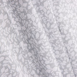 Popeline de Coton Feuilles Gris - Ribes y Casals