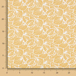 Popeline Coton Enfant Feuilles Jaune - Ribes y Casals