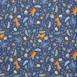 Popeline Coton Singes Bleu Marine - Ribes y Casals