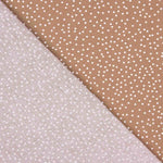 Popeline de coton – Pois blancs sur fond rouge brique - Ribes y Casals