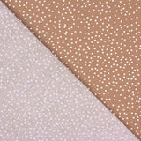 Popeline de coton – Pois blancs sur fond rouge brique - Ribes y Casals