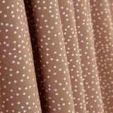 Popeline de coton – Pois blancs sur fond rouge brique - Ribes y Casals