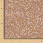 Popeline de coton – Pois blancs sur fond rouge brique - Ribes y Casals