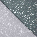 Popelín Algodón Lunares Blancos Fondo Gris Pizarra - Ribes y Casals