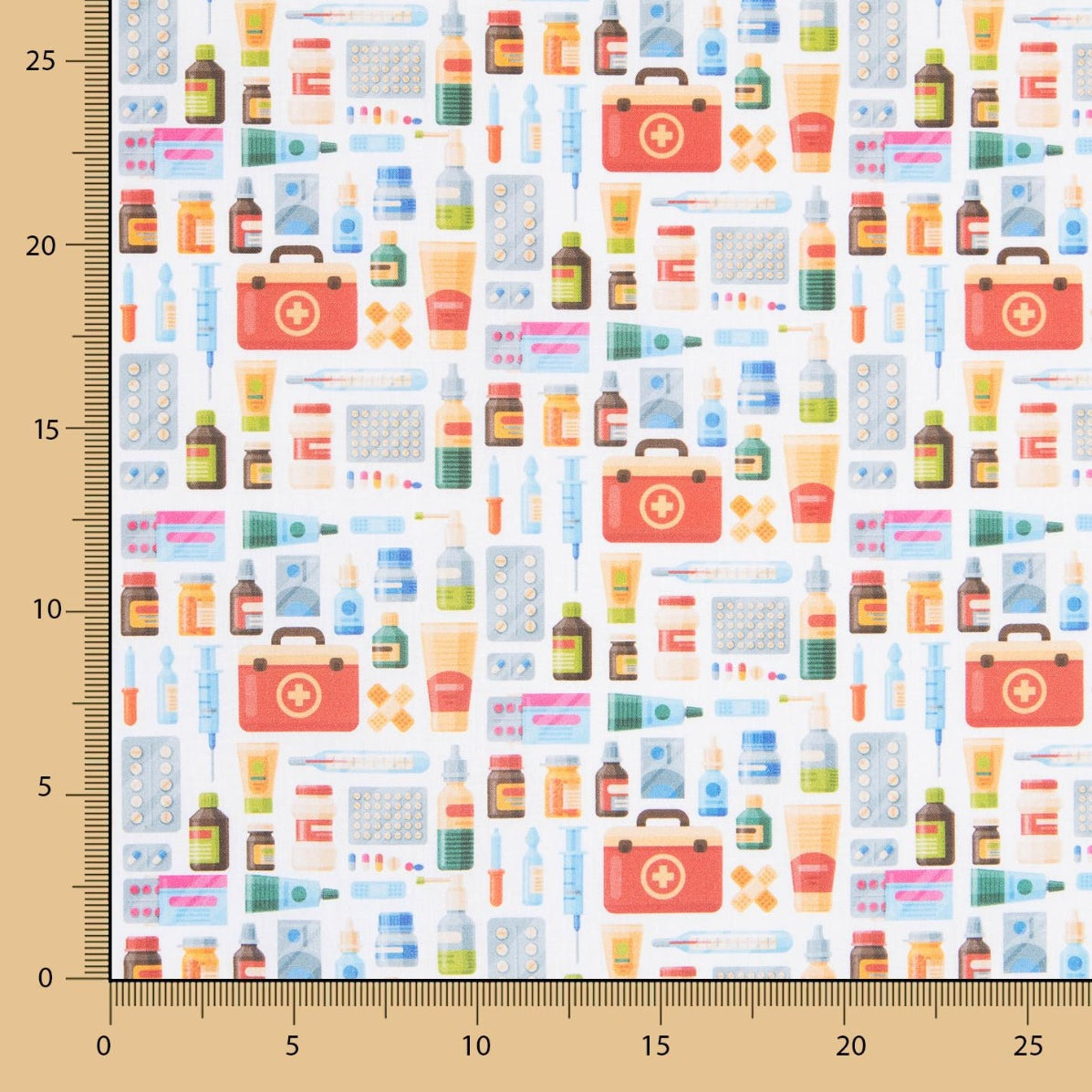 Popeline Coton Médicaments - Ribes y Casals