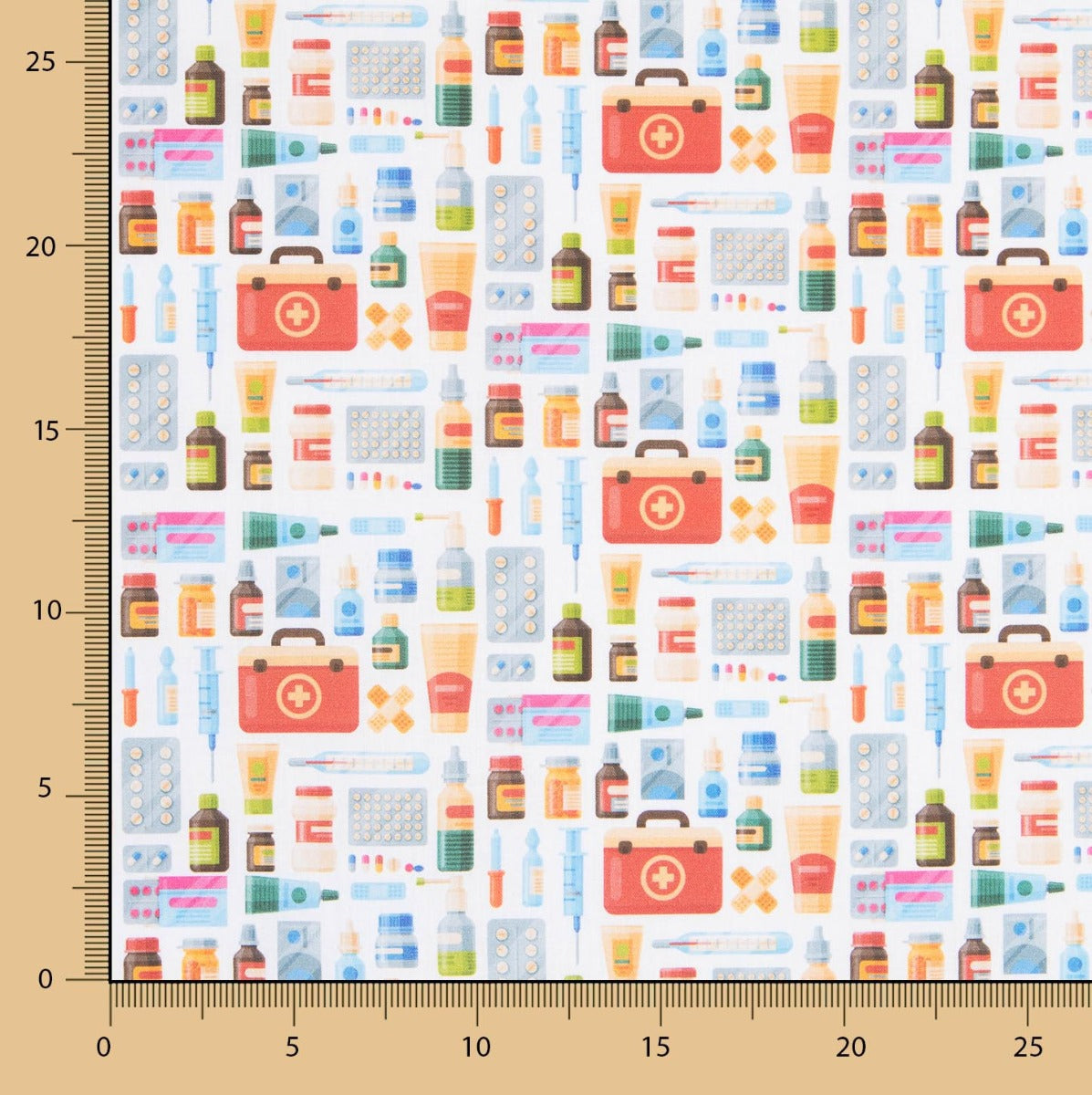 Popeline Coton Médicaments - Ribes y Casals