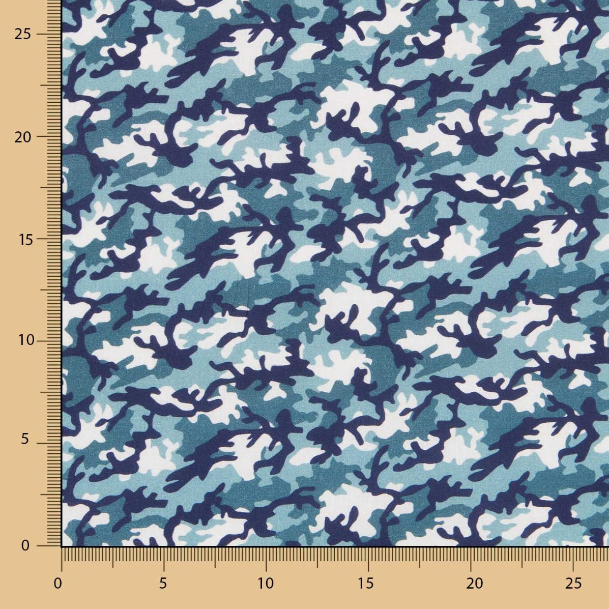 Popeline Coton Bleu Militaire - Ribes y Casals