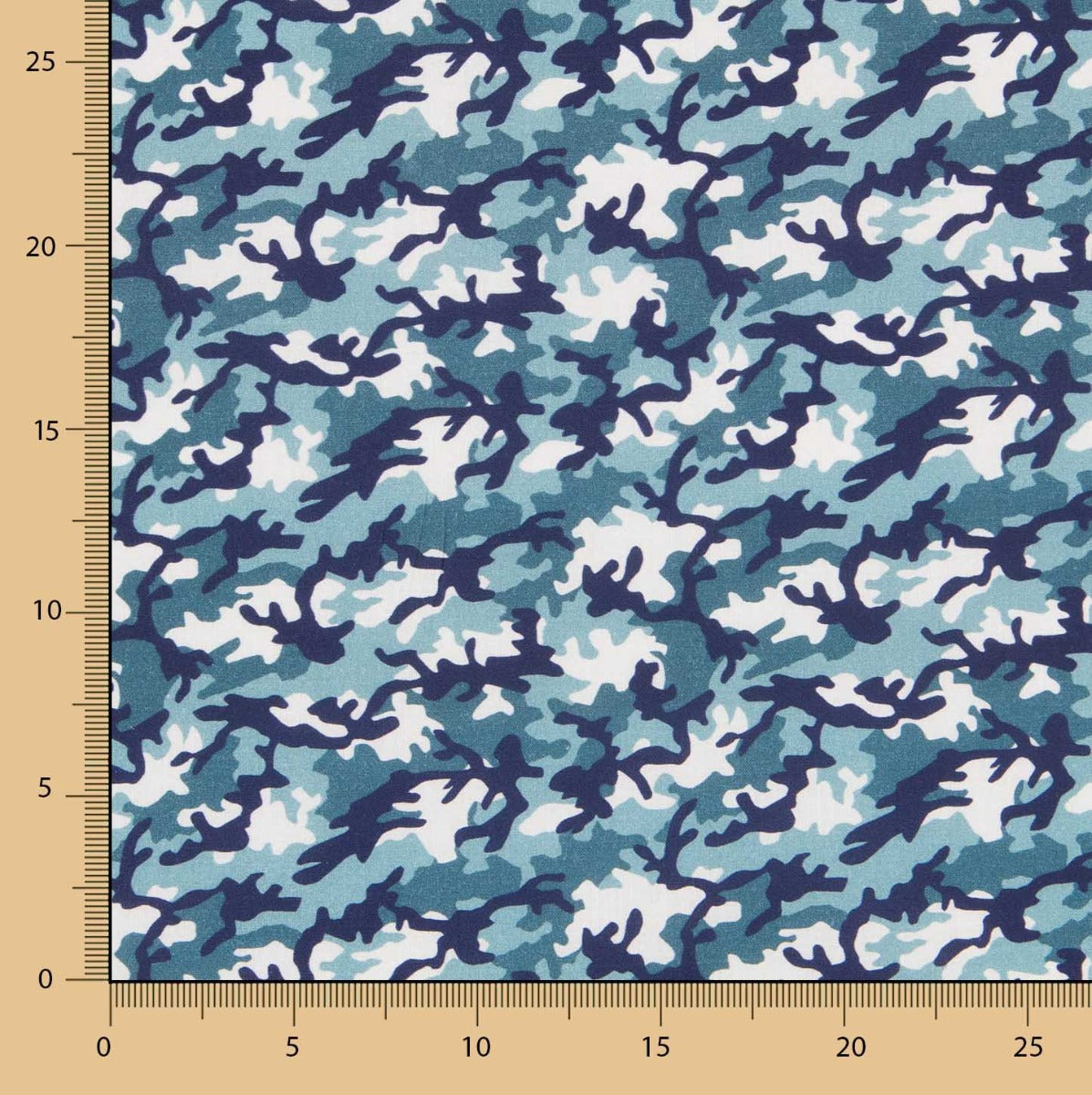 Popeline Coton Bleu Militaire - Ribes y Casals