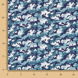 Popeline Coton Bleu Militaire - Ribes y Casals