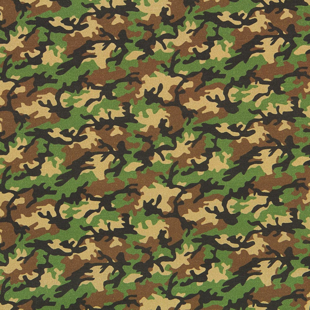 Popeline Coton Militaire Vert - Ribes y Casals