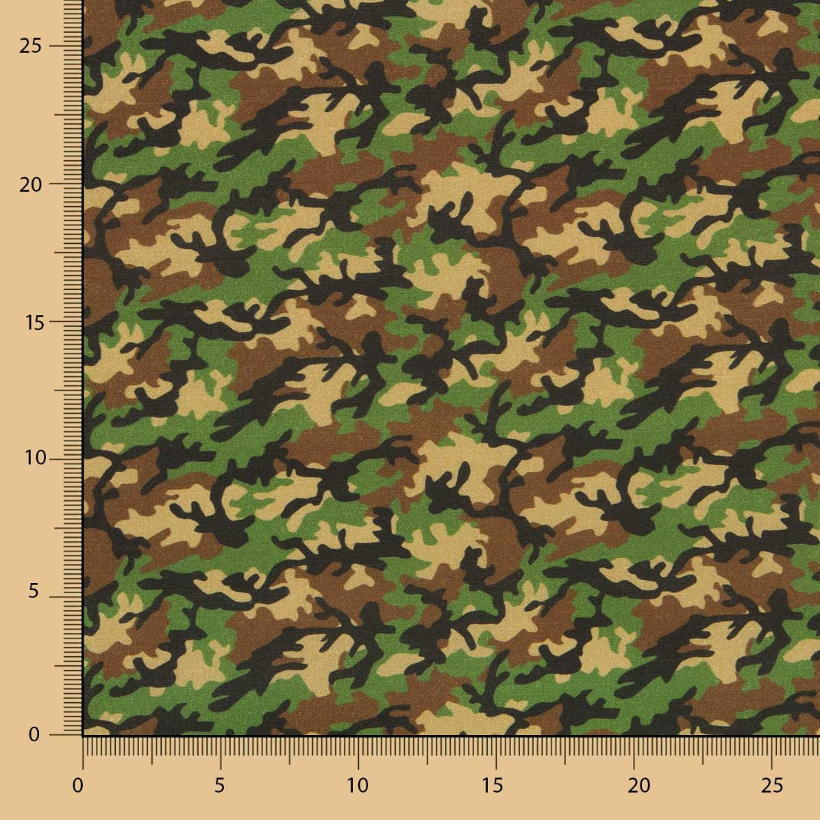 Popeline Coton Militaire Vert - Ribes y Casals
