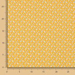 Popeline Coton Mini Fleurs Ocre - Ribes y Casals