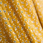 Popeline Coton Mini Fleurs Ocre - Ribes y Casals