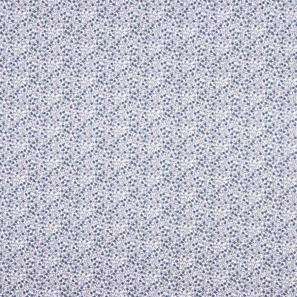 Popeline Coton Minimals Blanc-Bleu - Ribes y Casals