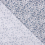 Popeline Coton Minimals Blanc-Bleu - Ribes y Casals