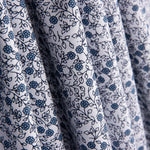 Popeline Coton Minimals Blanc-Bleu - Ribes y Casals
