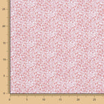 Popeline Coton Minimals Blanc-Rose - Ribes y Casals