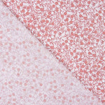 Popeline Coton Minimals Blanc-Rose - Ribes y Casals