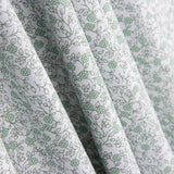 Popeline Coton Minimals Blanc-Vert - Ribes y Casals