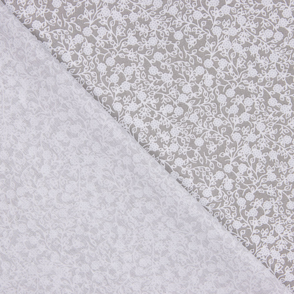 Popeline Coton Minimals Gris - Ribes y Casals