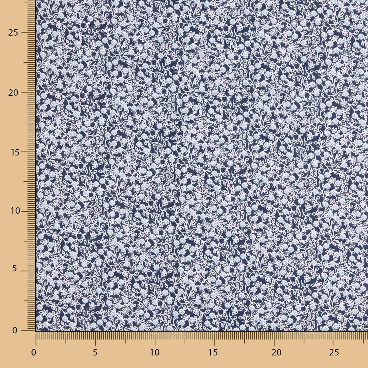 Popeline Coton Minimals Marine - Ribes y Casals