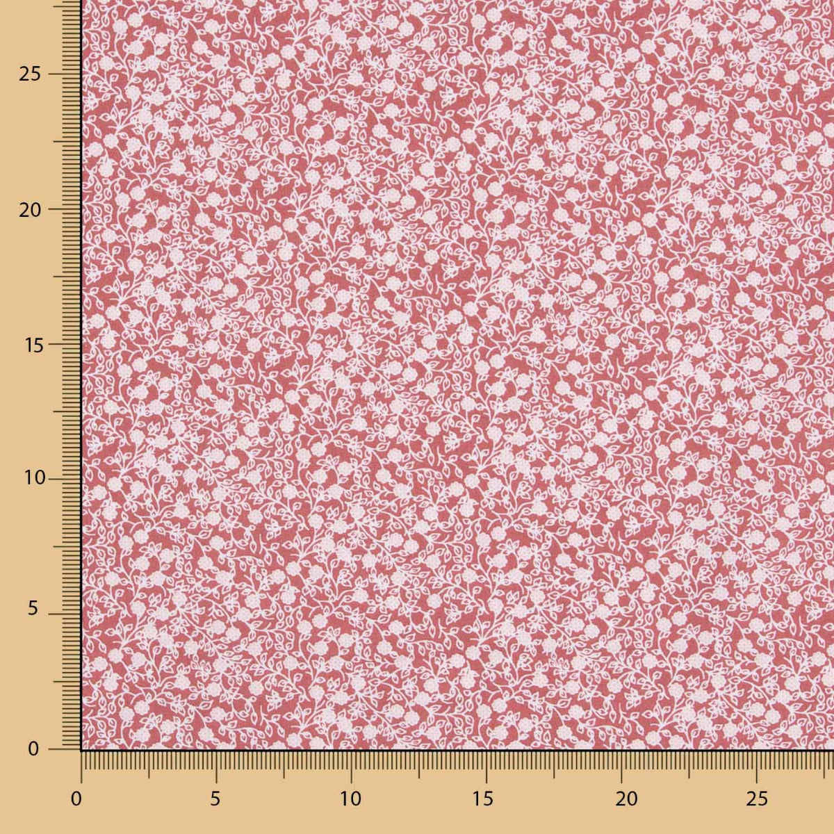 Popeline de coton Minimals rose foncé - Ribes y Casals