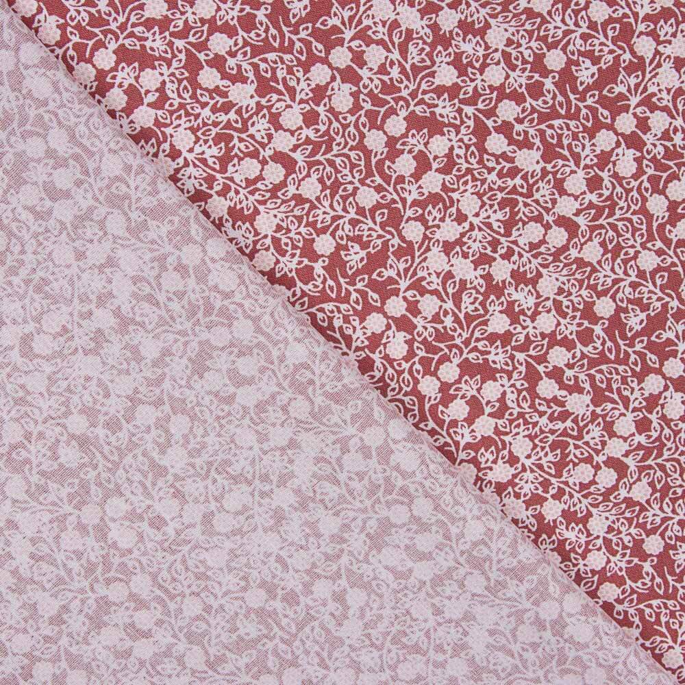 Popeline de coton Minimals rose foncé - Ribes y Casals