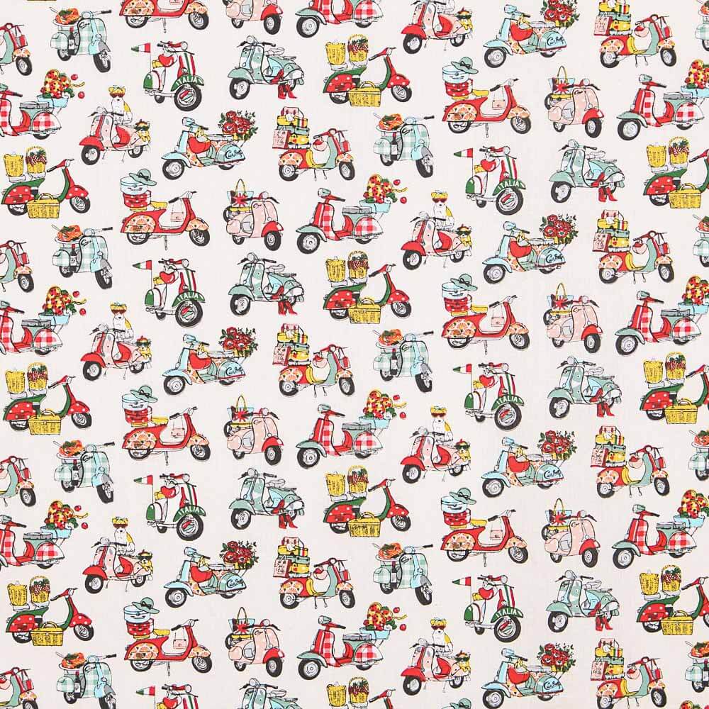 Popeline Coton Vespas - Ribes y Casals