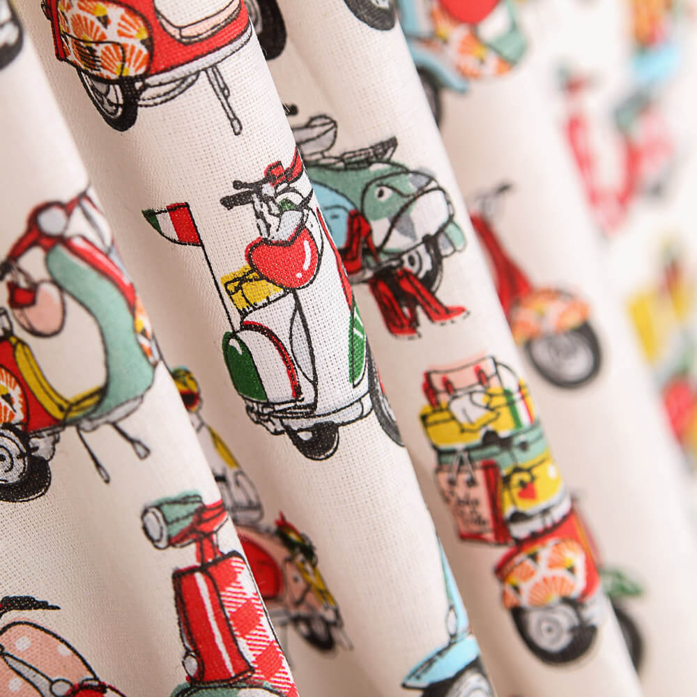 Popeline Coton Vespas - Ribes y Casals