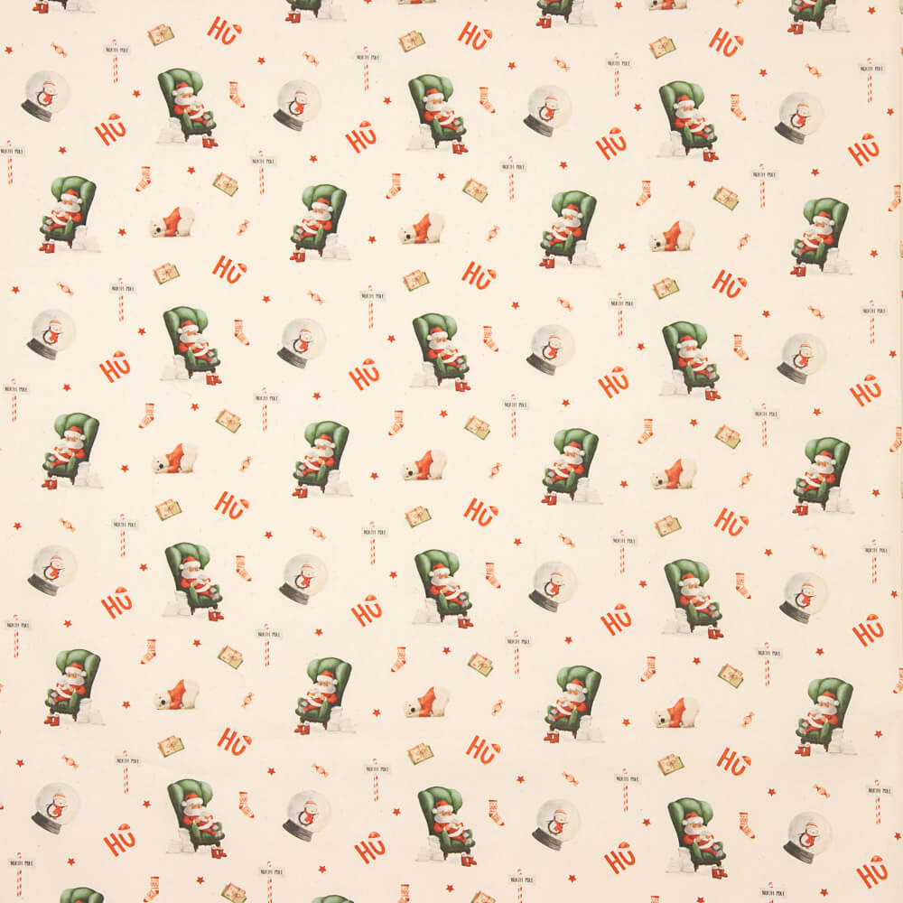 Popeline de coton Noël Pôle Nord - Ribes y Casals