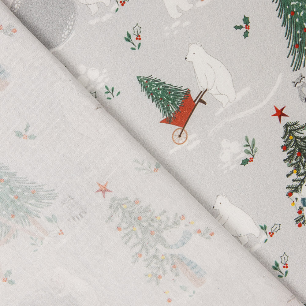 Oursons de Noël en popeline de coton - Ribes y Casals