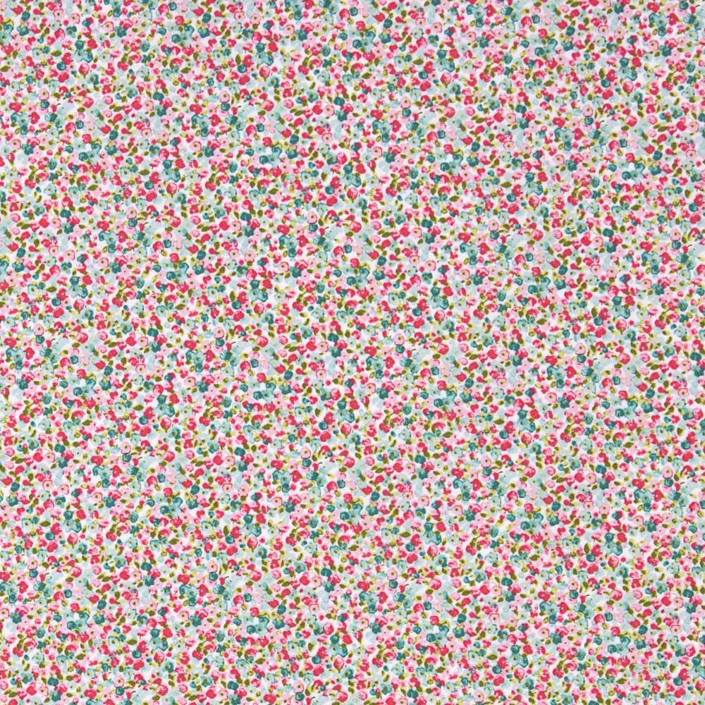 Popeline de coton bio Florence rose - Ribes y Casals