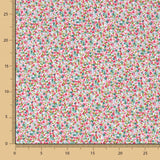 Popeline de coton bio Florence rose - Ribes y Casals