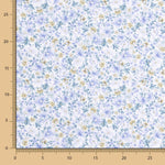 Popelín Algodón Orgánico Flores Goran Lila - Ribes y Casals