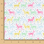 Popeline Coton Enfant Bio Zèbres Multicolore - Ribes y Casals