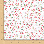 Popeline Coton BIO Enfant Cerises Mini - Ribes y Casals