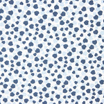 Popeline  Coton BIO Cœurs Bleus - Ribes y Casals