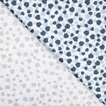 Popeline  Coton BIO Cœurs Bleus - Ribes y Casals