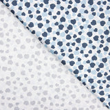 Popeline  Coton BIO Cœurs Bleus - Ribes y Casals