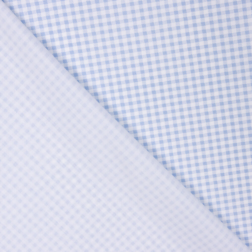 Petit Carré Enfant Popeline de Coton Bio Bleu Clair - Ribes y Casals