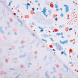 Popeline Enfant Coton Bio Dauphins - Ribes y Casals