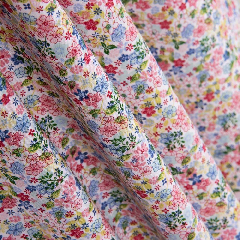 Popeline de coton bio enfant Flor Ana - Ribes y Casals