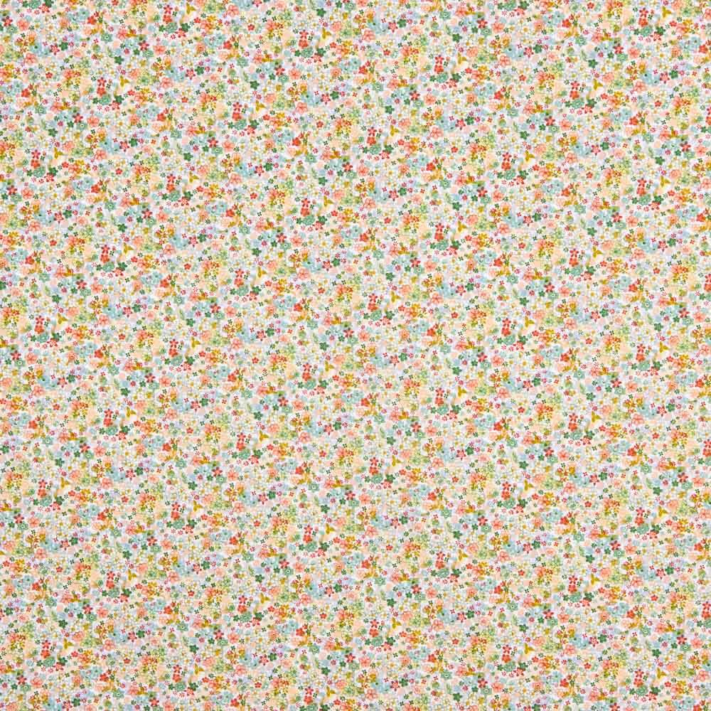 Popeline de coton bio enfant Flor Josefa - Ribes y Casals