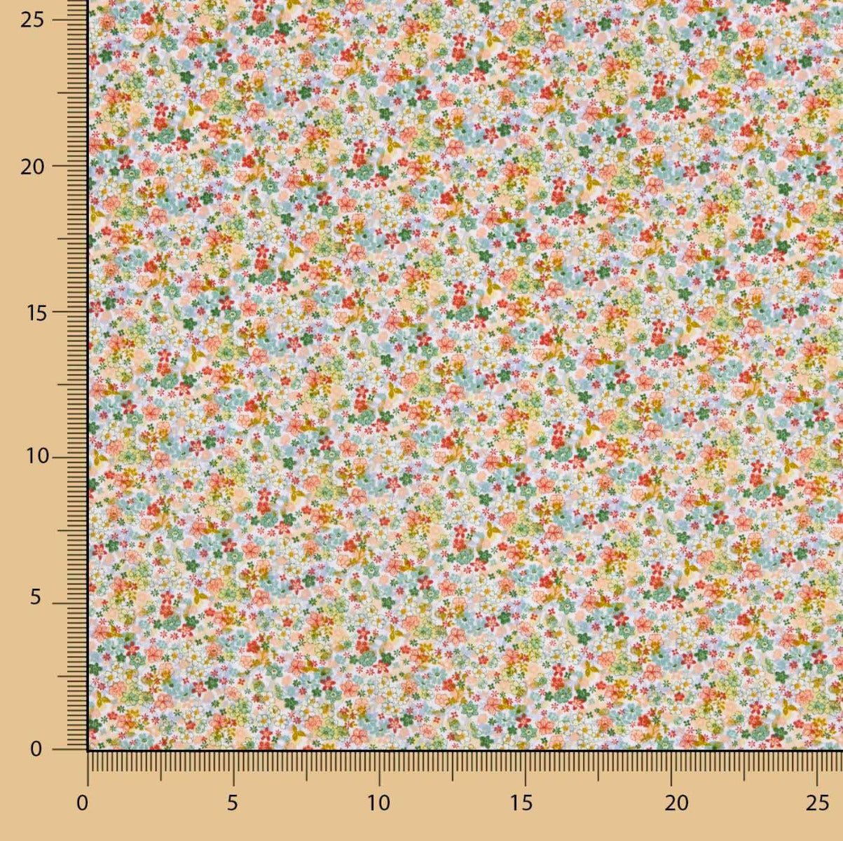 Popeline de coton bio enfant Flor Josefa - Ribes y Casals