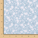 Popeline Coton BIO Pois Bleus Enfant - Ribes y Casals