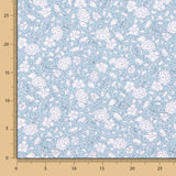 Popeline Coton BIO Pois Bleus Enfant - Ribes y Casals