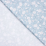 Popeline Coton BIO Pois Bleus Enfant - Ribes y Casals