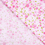 Popeline Coton Bio Enfant Jardin Roses - Ribes y Casals