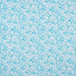 Popeline En Coton Bio Roses Jardin Bleu - Ribes y Casals