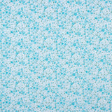 Popeline En Coton Bio Roses Jardin Bleu - Ribes y Casals